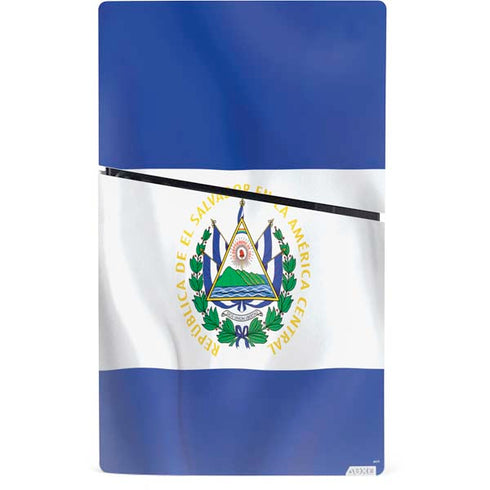 El Salvador Flag PS5 Slim Digital Edition Console Skin